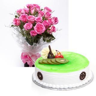 Sweet treat with flowers