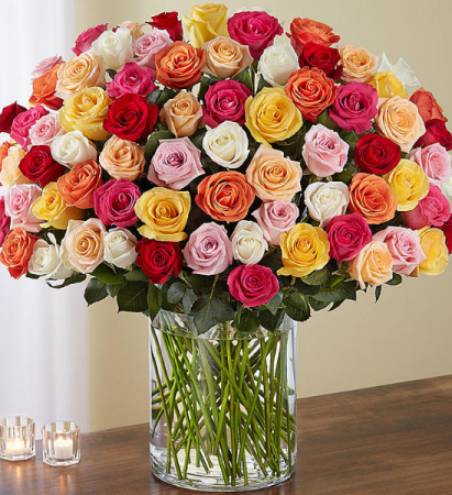 120 assorted rose